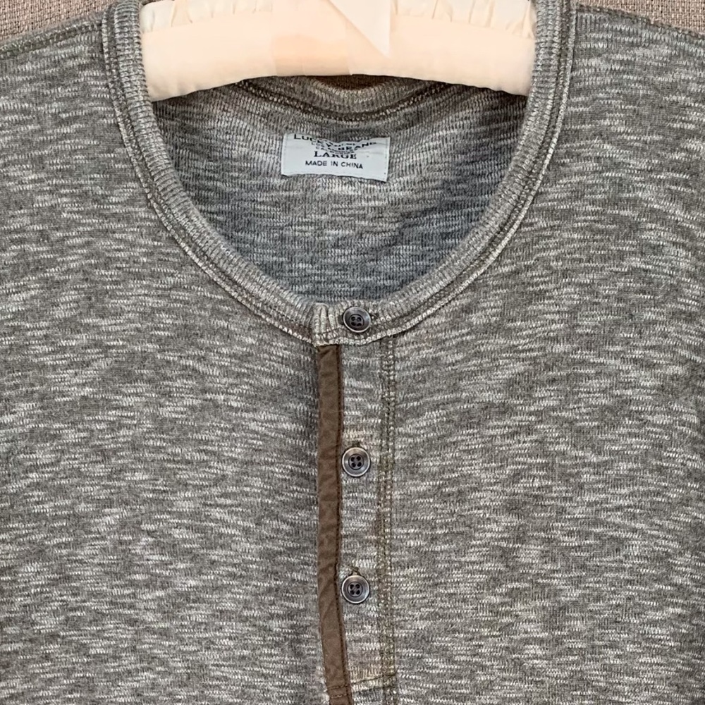 40% SALE Mens Lucky Brand Thermal Henley - Picture 4 of 9
